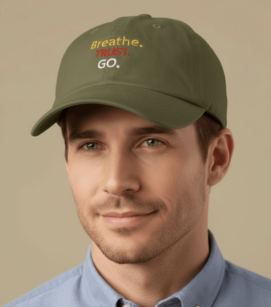 RESPIRA. CONFÍA. ADELANTE - Gorra de papá orgánica