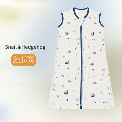 Saco-cama infantil INSULAR, colete, manta anti-susto para bebé, saco-cama anti-pontapé, algodão classe A, primavera, verão e outono.