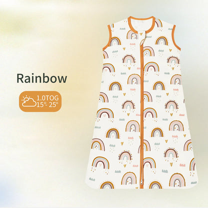 Saco-cama infantil INSULAR, colete, manta anti-susto para bebé, saco-cama anti-pontapé, algodão classe A, primavera, verão e outono.